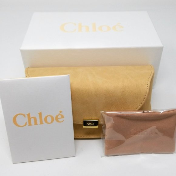 New ⭐️CHLOE Sunglasses⭐️ Gold/Grey Aviator unisex - Picture 6 of 6